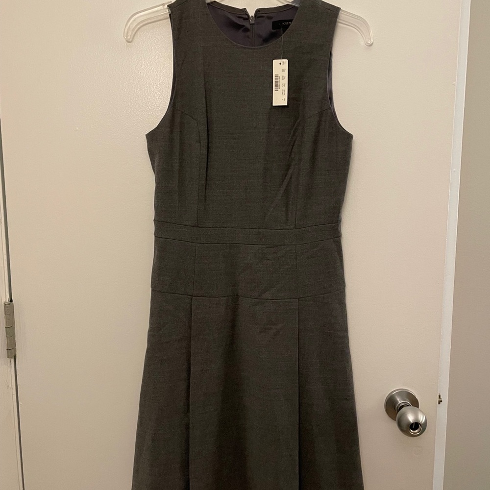 NWT J. crew gray A line casual dress size 2